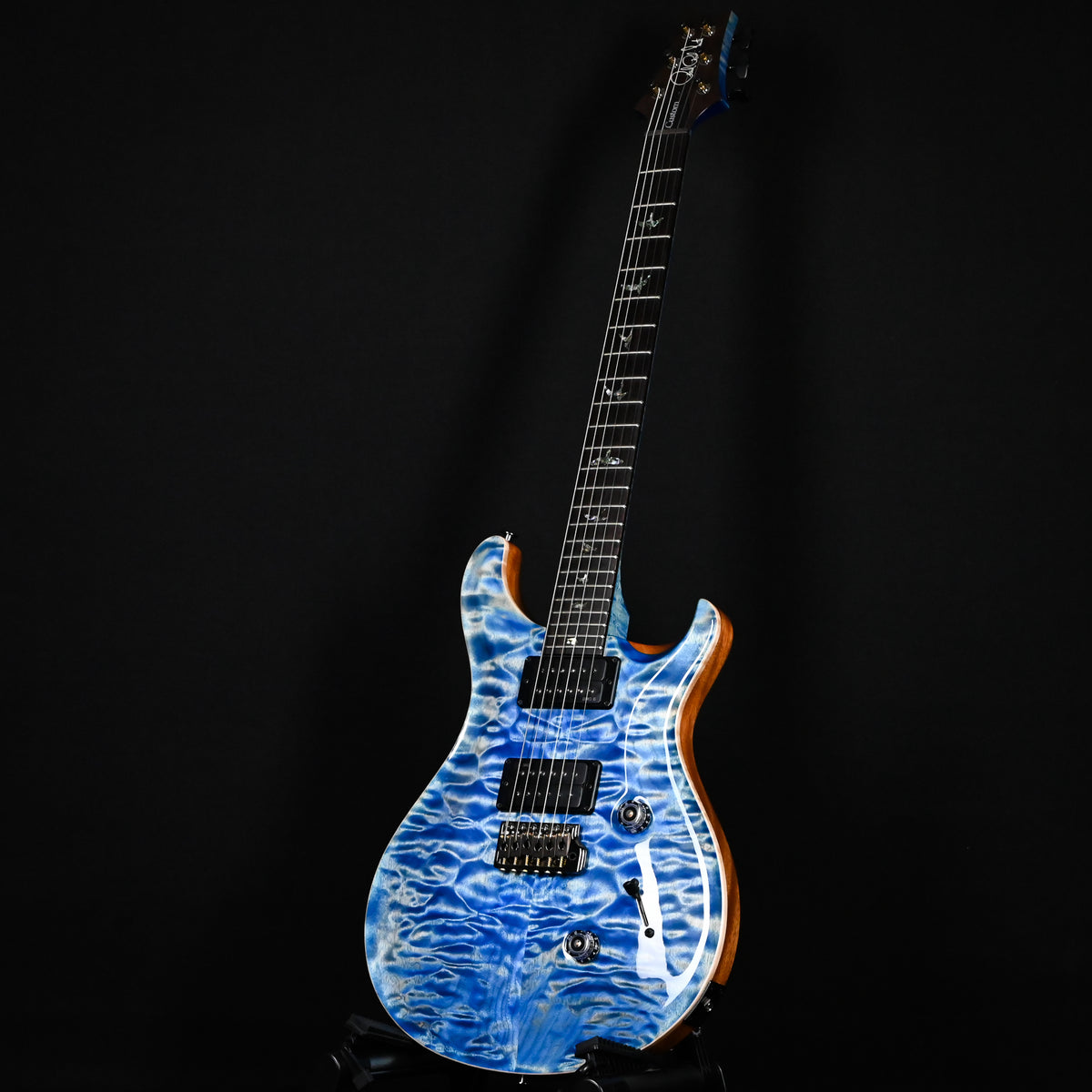 PRS Custom 24 Wood Library w/ Brazilian Rosewood, & DMO Pickups- Faded Blue Jean (Natural Back) 2026 (0434894)