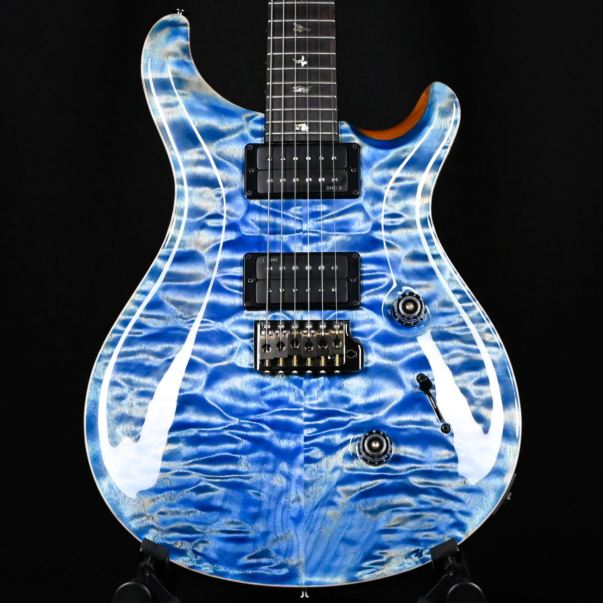 PRS Custom 24 Wood Library w/ Brazilian Rosewood, & DMO Pickups- Faded Blue Jean (Natural Back) 2026 (0434894)
