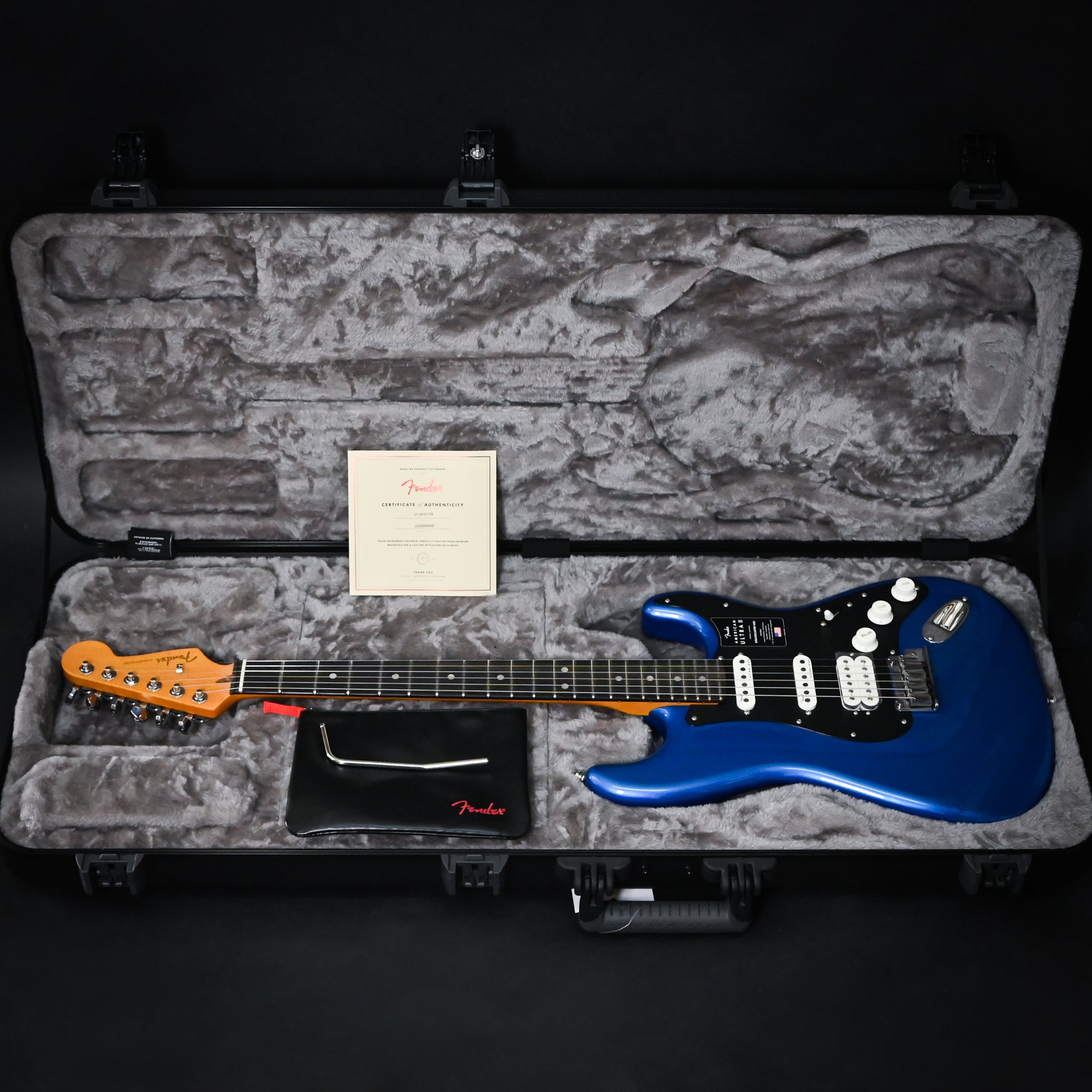 Fender American Ultra II Stratocaster HSS w/ Ebony Fingerboard- Noble Blue 2026 (US26003448)