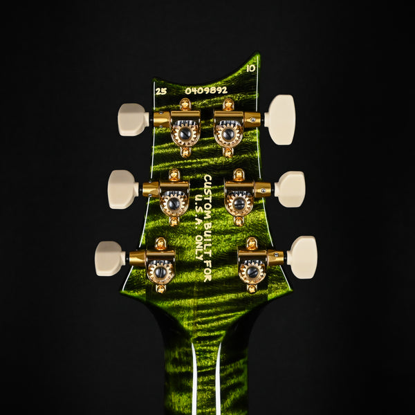 PRS Custom 24 Piezo Wood Library w/ 10-Top, Brazilian Rosewood, & DMO Pickups- Eriza Verde 2025 (0409892)