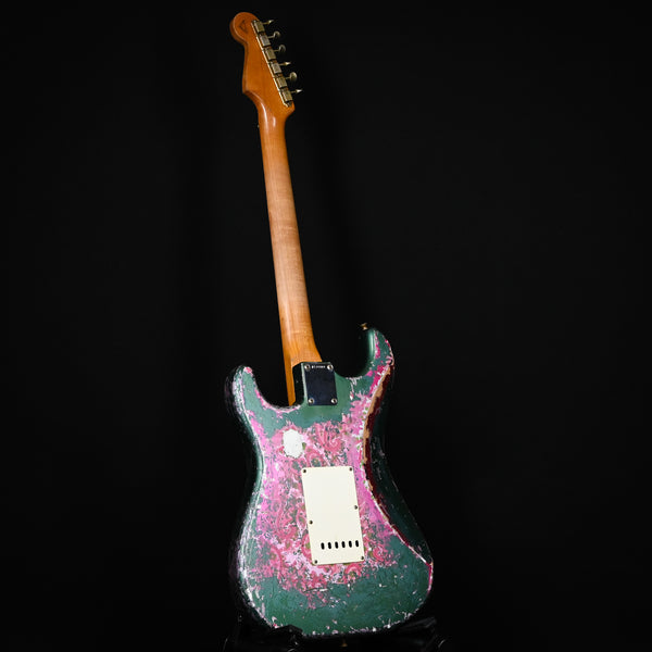 Fender Custom Shop 62' Stratocaster Super Heavy Relic w/ Brazilian Rosewood Masterbuilt Dennis Galuszka- Sherwood Metallic/ Pink Paisley 2024 (R139409)