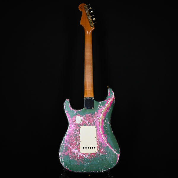 Fender Custom Shop 62' Stratocaster Super Heavy Relic w/ Brazilian Rosewood Masterbuilt Dennis Galuszka- Sherwood Metallic/ Pink Paisley 2024 (R139409)