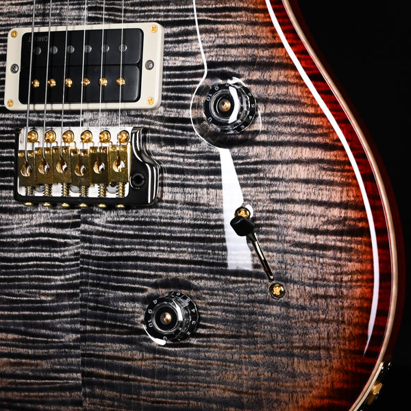 PRS Custom 24 Wood Library w/ 10-Top & DMO Pickups- Charcoal Cherry Burst 2025 (0401666)