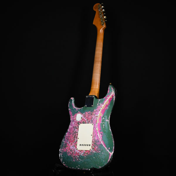 Fender Custom Shop 62' Stratocaster Super Heavy Relic w/ Brazilian Rosewood Masterbuilt Dennis Galuszka- Sherwood Metallic/ Pink Paisley 2024 (R139409)