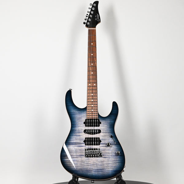 Suhr Modern Plus Electric Guitar- Faded Trans Whale Blue Burst 2025 (90568)