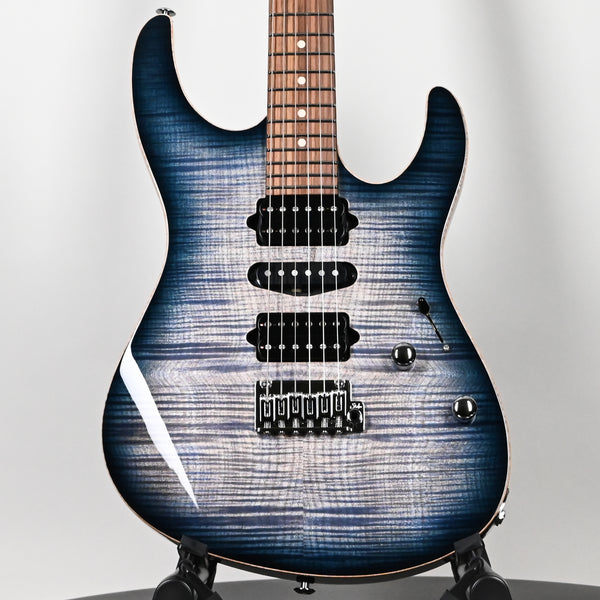 Suhr Modern Plus Electric Guitar- Faded Trans Whale Blue Burst 2025 (90568)