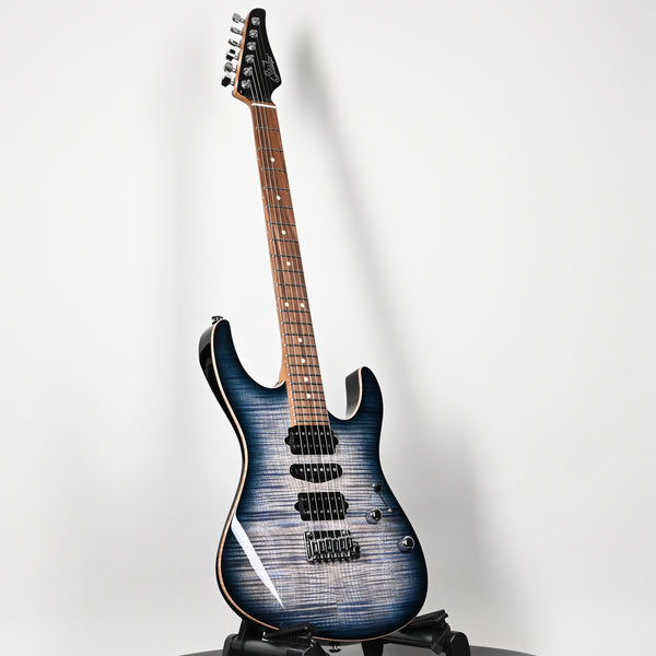 Suhr Modern Plus Electric Guitar- Faded Trans Whale Blue Burst 2025 (90568)