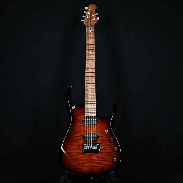 Ernie Ball Music Man JP15 Electric Guitar - Tiger Eye Flame Top (H05849)