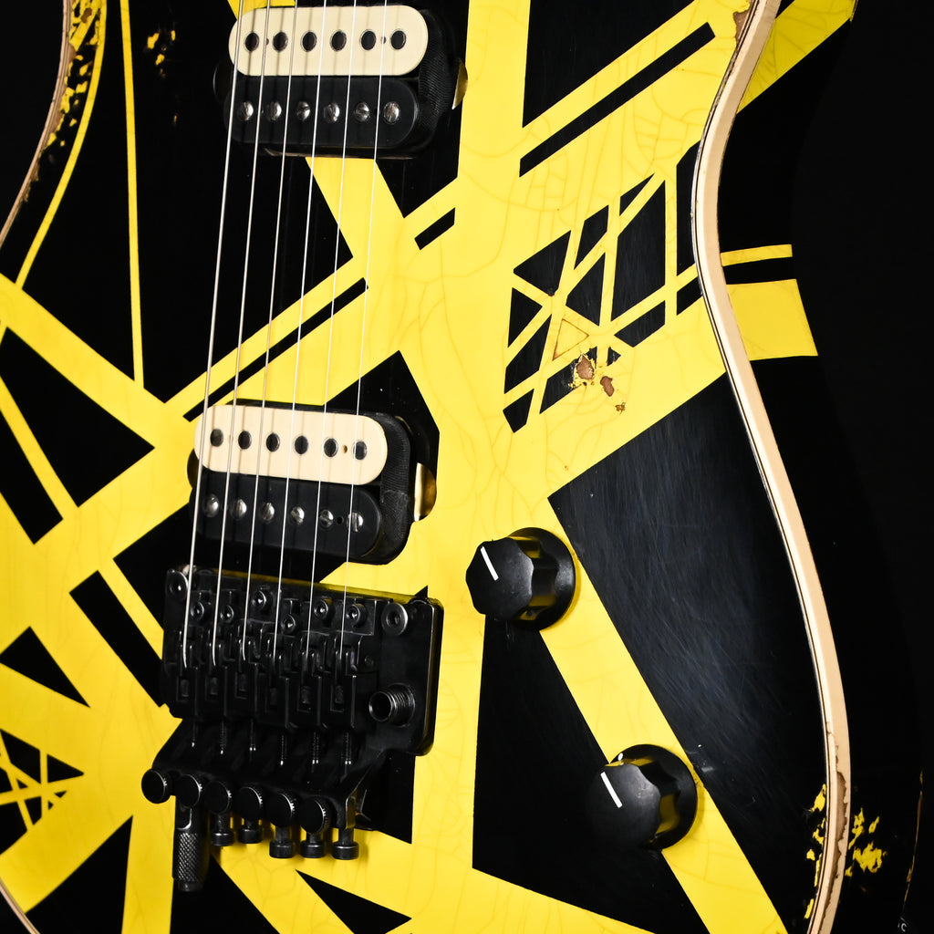 EVH Custom Shop USA Special Edition Wolfgang, Nitro Relic Tour- Black & Yellow Stripes 2026 (WG17876A)