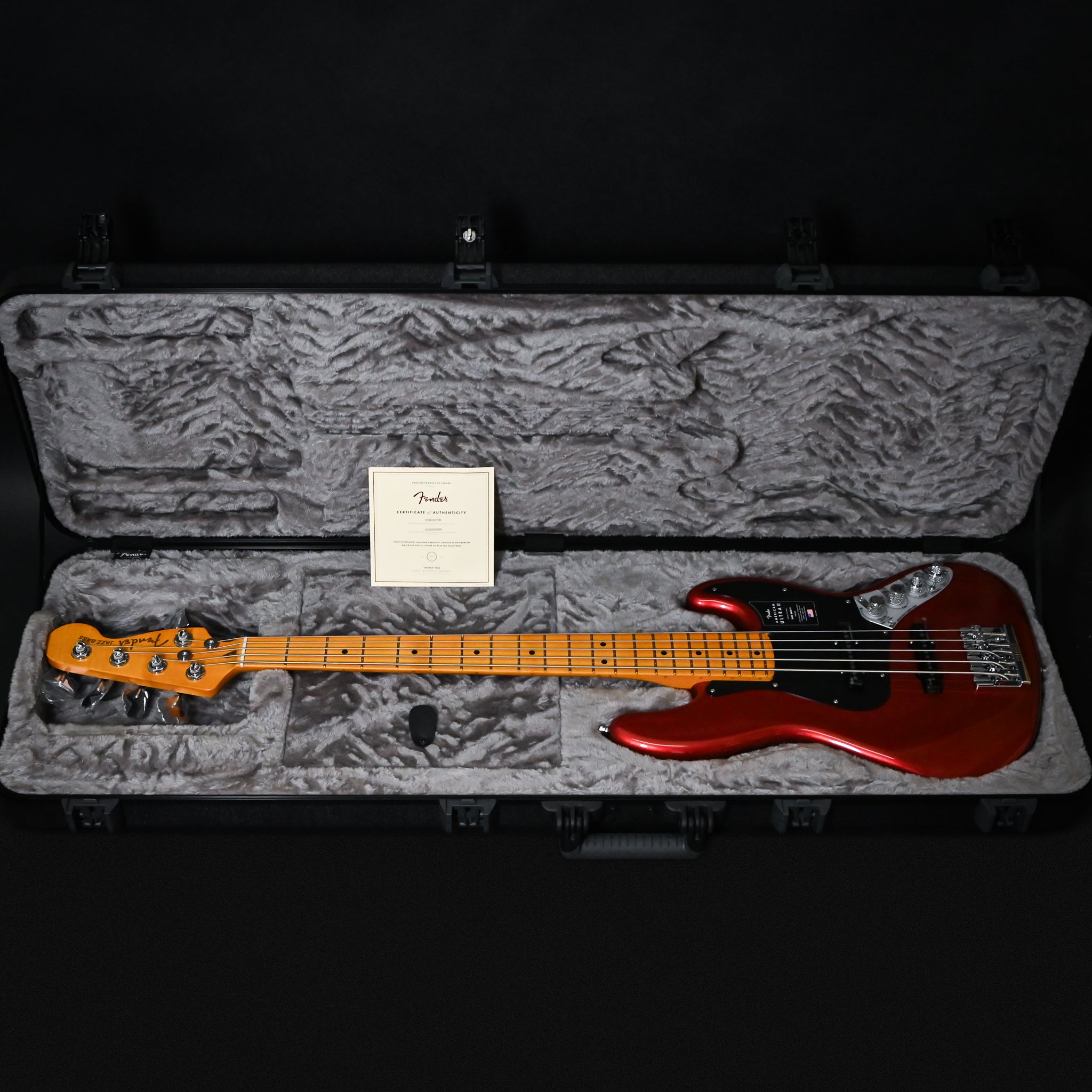 Fender American Ultra II Jazz Bass V w/ Maple Fingerboard- Sinister Red 2026 (US26002589)