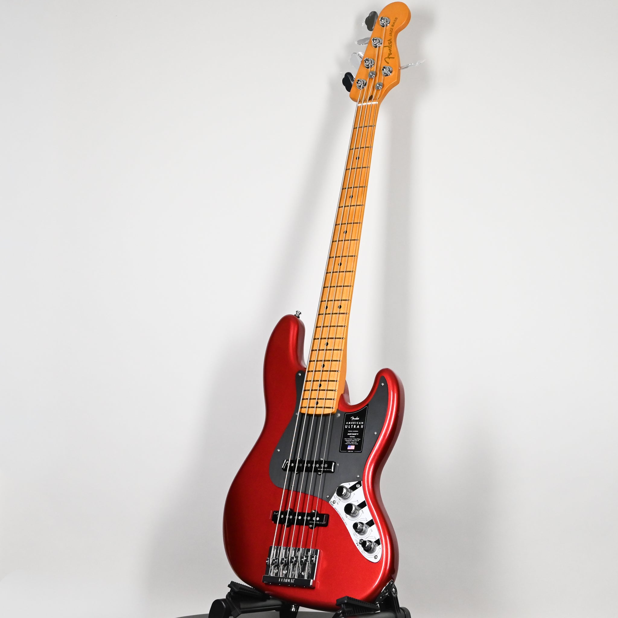 Fender American Ultra II Jazz Bass V w/ Maple Fingerboard- Sinister Red 2026 (US26002589)