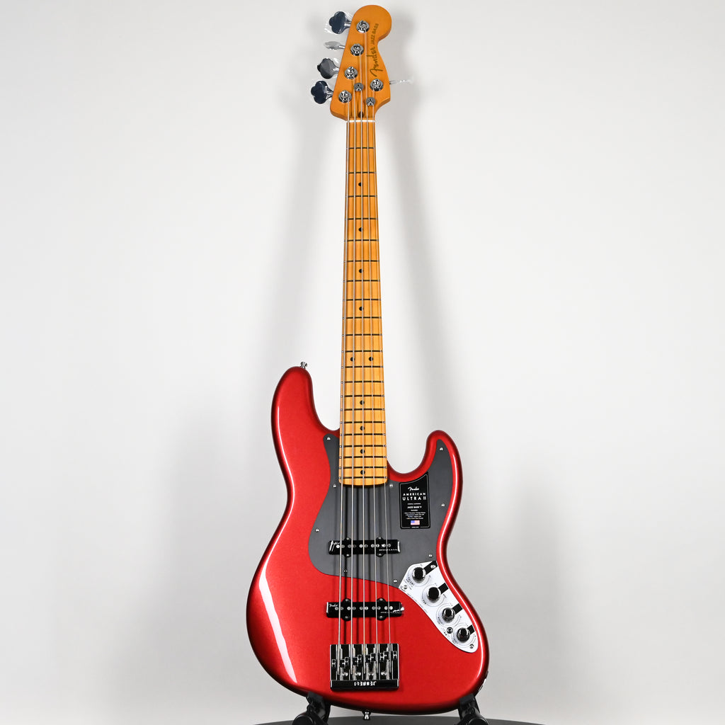 Fender American Ultra II Jazz Bass V w/ Maple Fingerboard- Sinister Red 2026 (US26002589)