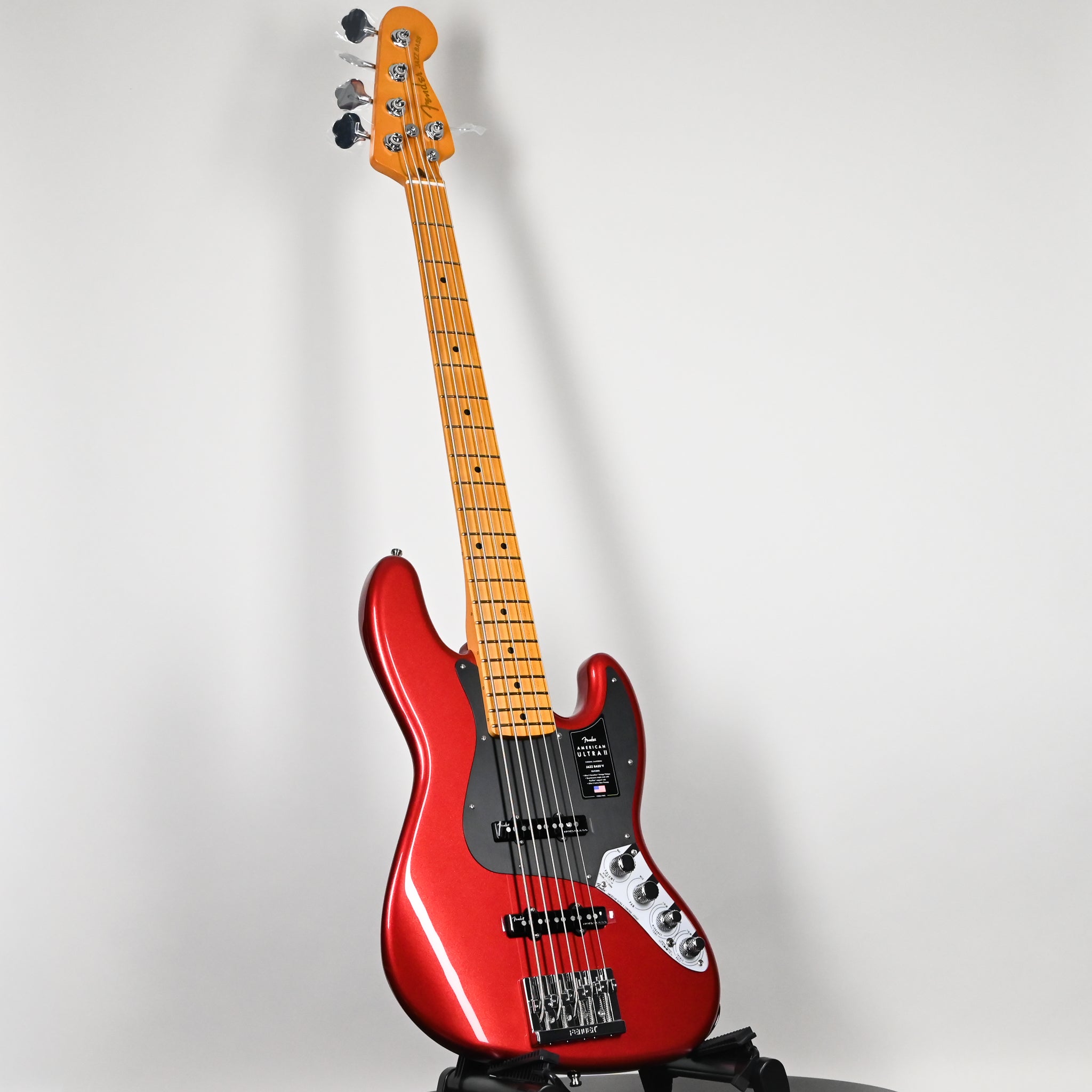 Fender American Ultra II Jazz Bass V w/ Maple Fingerboard- Sinister Red 2026 (US26002589)