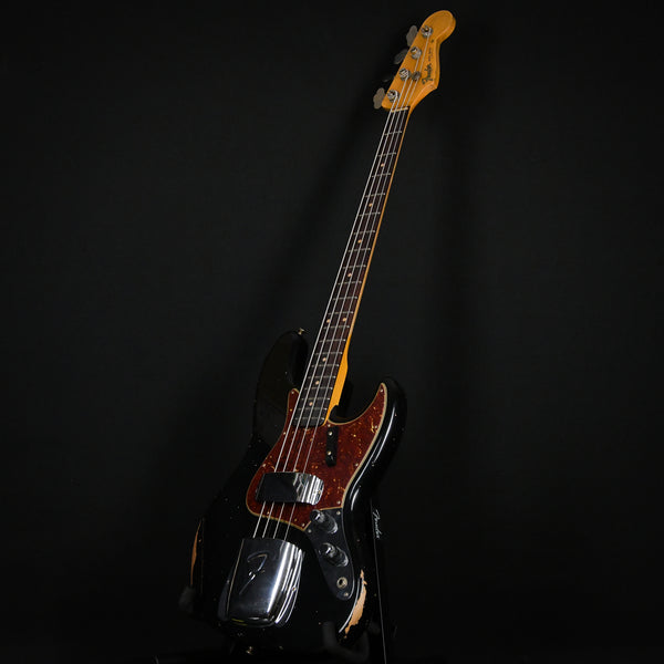 Fender Custom Shop 1962 Jazz Bass Relic Aged Black 2023 (CZ572737)