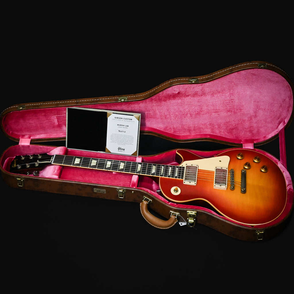 Gibson Custom Dealer Select 1959 Les Paul Standard Reissue Plain Top Murphy Lab Light Aged- "Beauty of the Burst" Page 122 (952712)