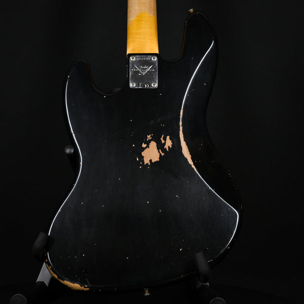 Fender Custom Shop 1962 Jazz Bass Relic Aged Black 2023 (CZ572737)