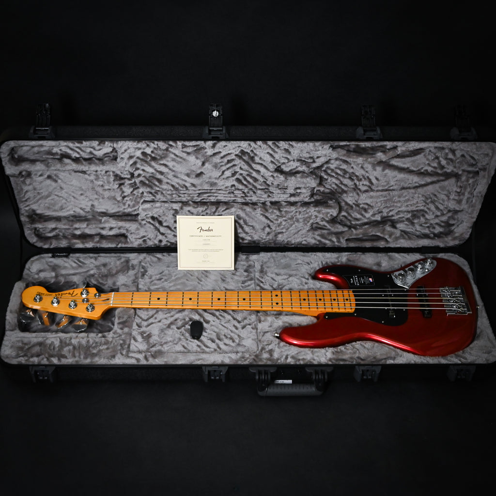 Fender American Ultra II Jazz Bass V w/ Maple Fingerboard- Sinister Red 2026 (US26008841)