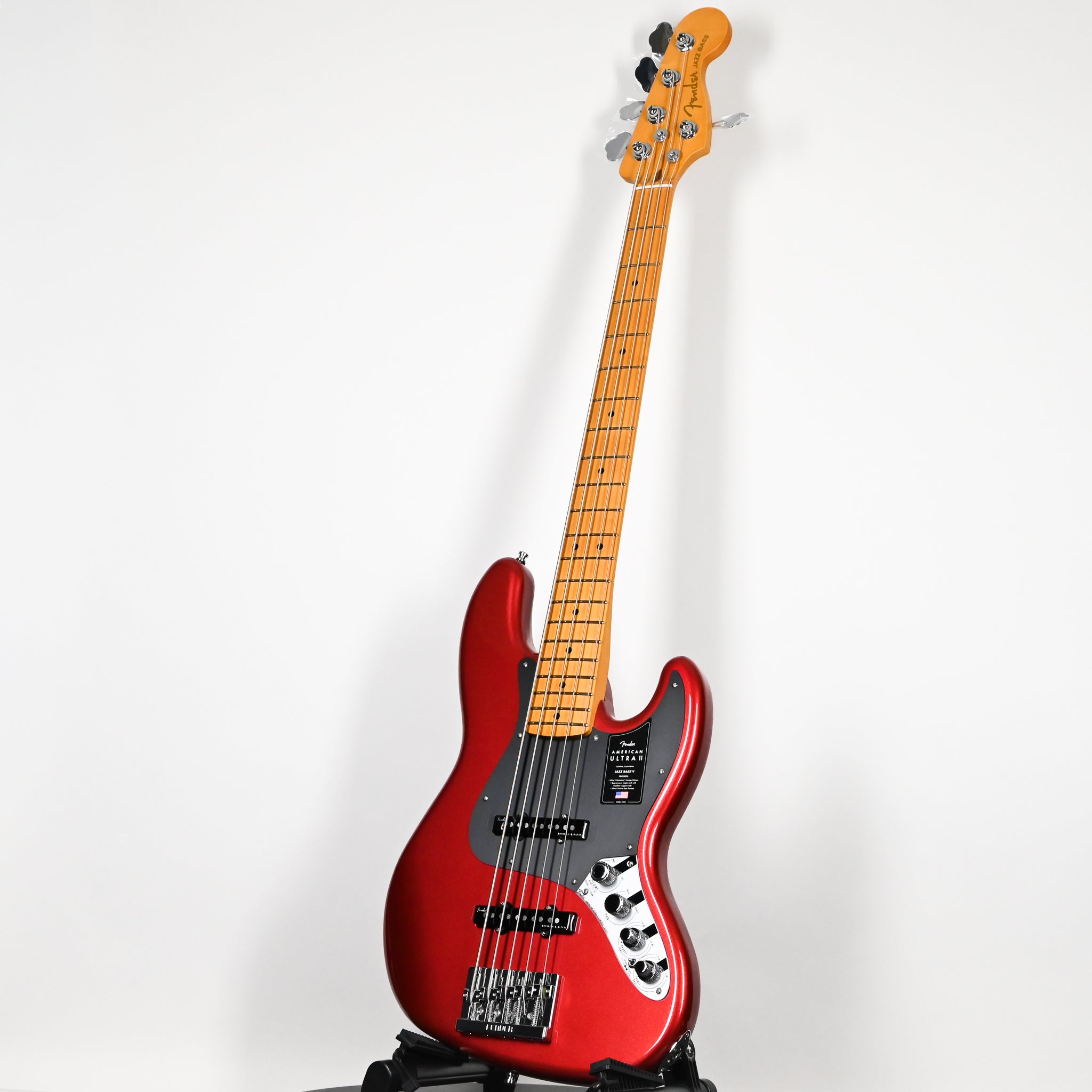 Fender American Ultra II Jazz Bass V w/ Maple Fingerboard- Sinister Red 2026 (US26008841)