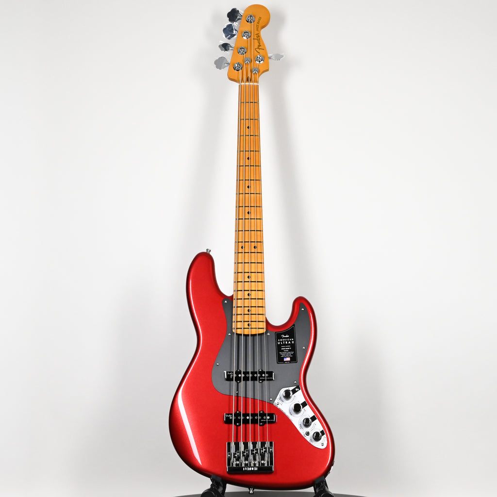 Fender American Ultra II Jazz Bass V w/ Maple Fingerboard- Sinister Red 2026 (US26008841)