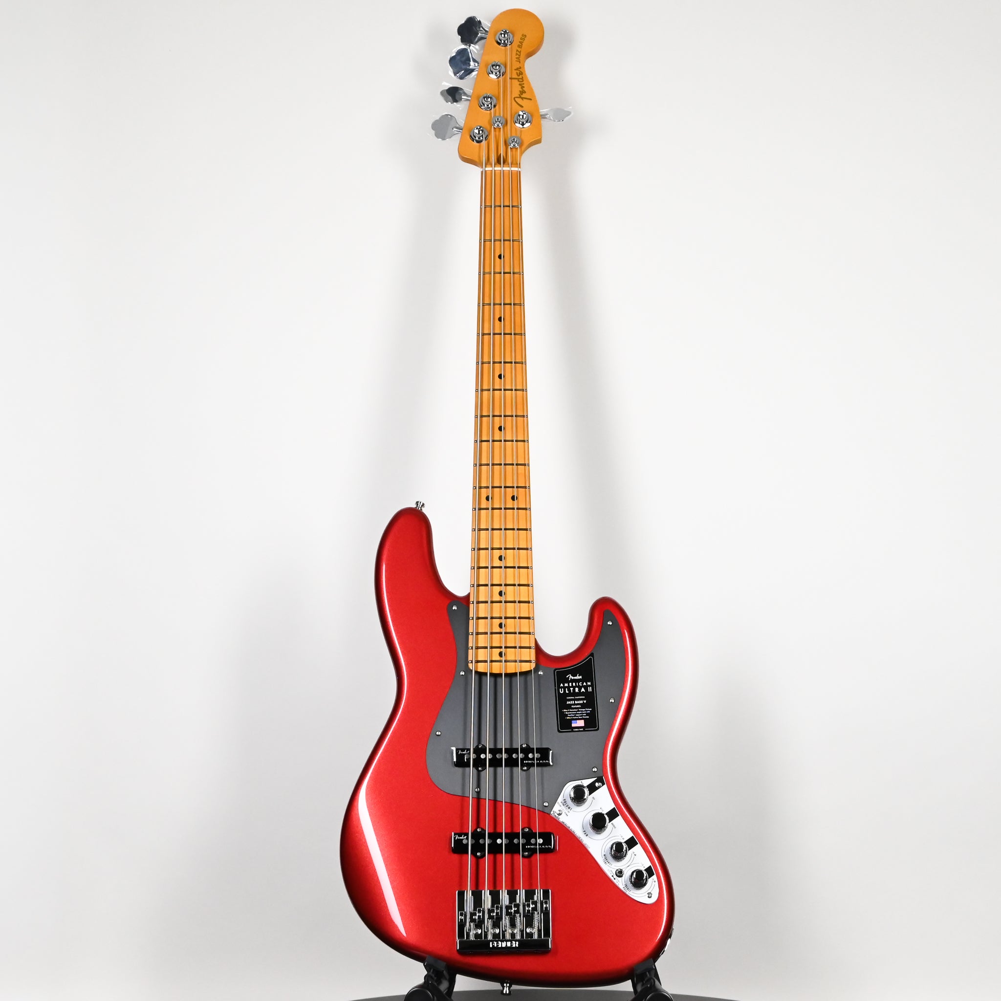 Fender American Ultra II Jazz Bass V w/ Maple Fingerboard- Sinister Red 2026 (US26008841)