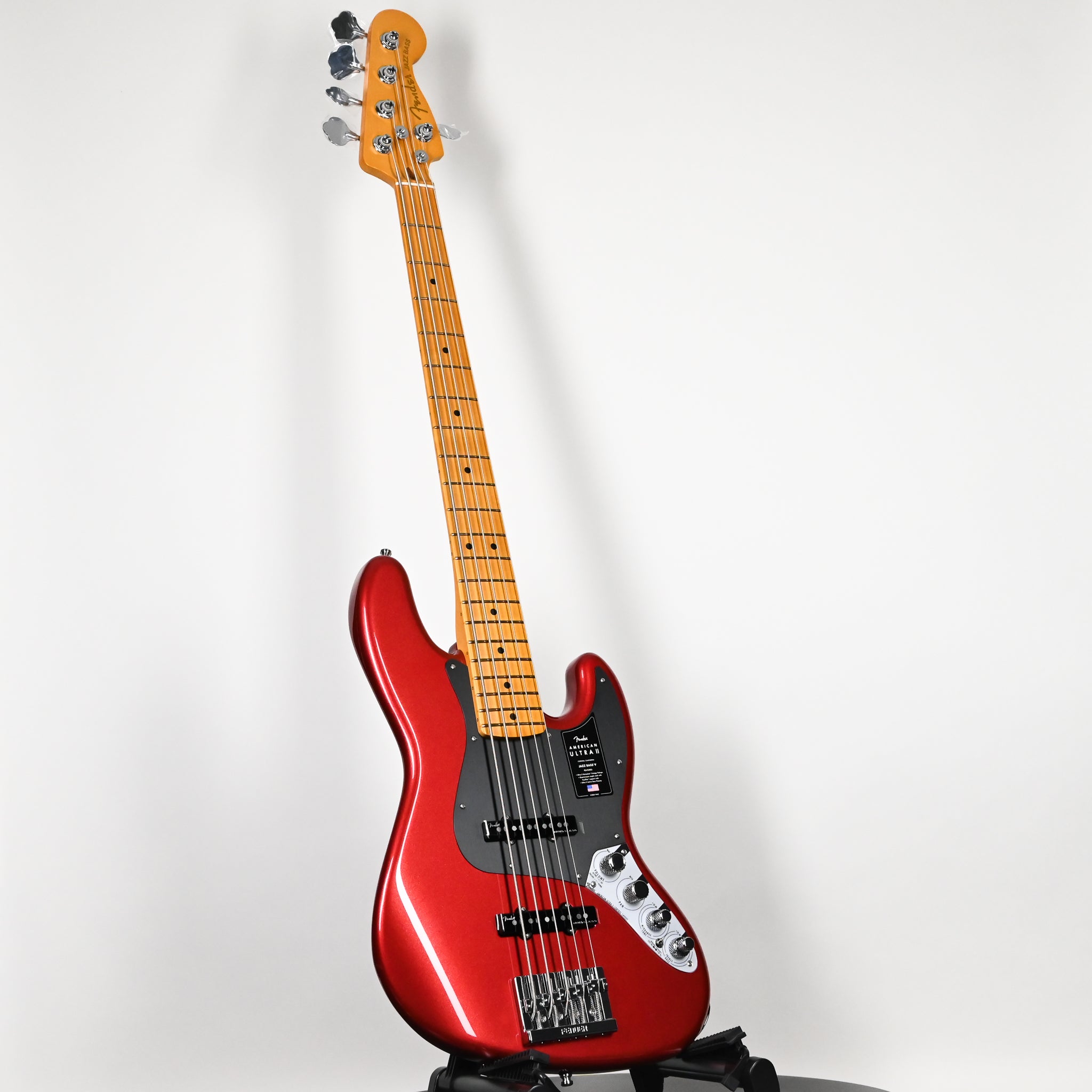 Fender American Ultra II Jazz Bass V w/ Maple Fingerboard- Sinister Red 2026 (US26008841)