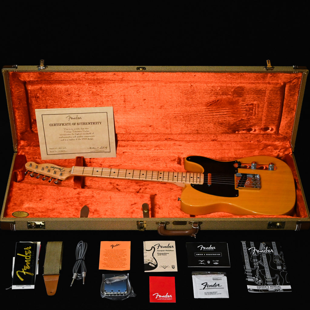 2003 Fender American Vintage '52 Telecaster Reissue (AVRI)- Butterscotch Blonde 2003 (20664) Used – Excellent