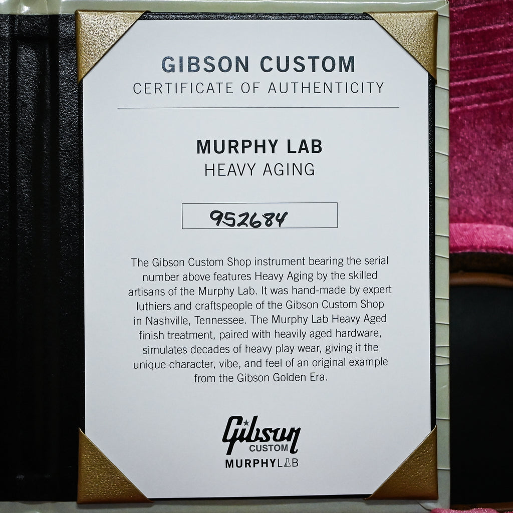 Gibson Custom Dealer Select 1959 Les Paul Standard Reissue Murphy Lab Heavy Aged- "Beauty of the Burst" Page 86 (952684)