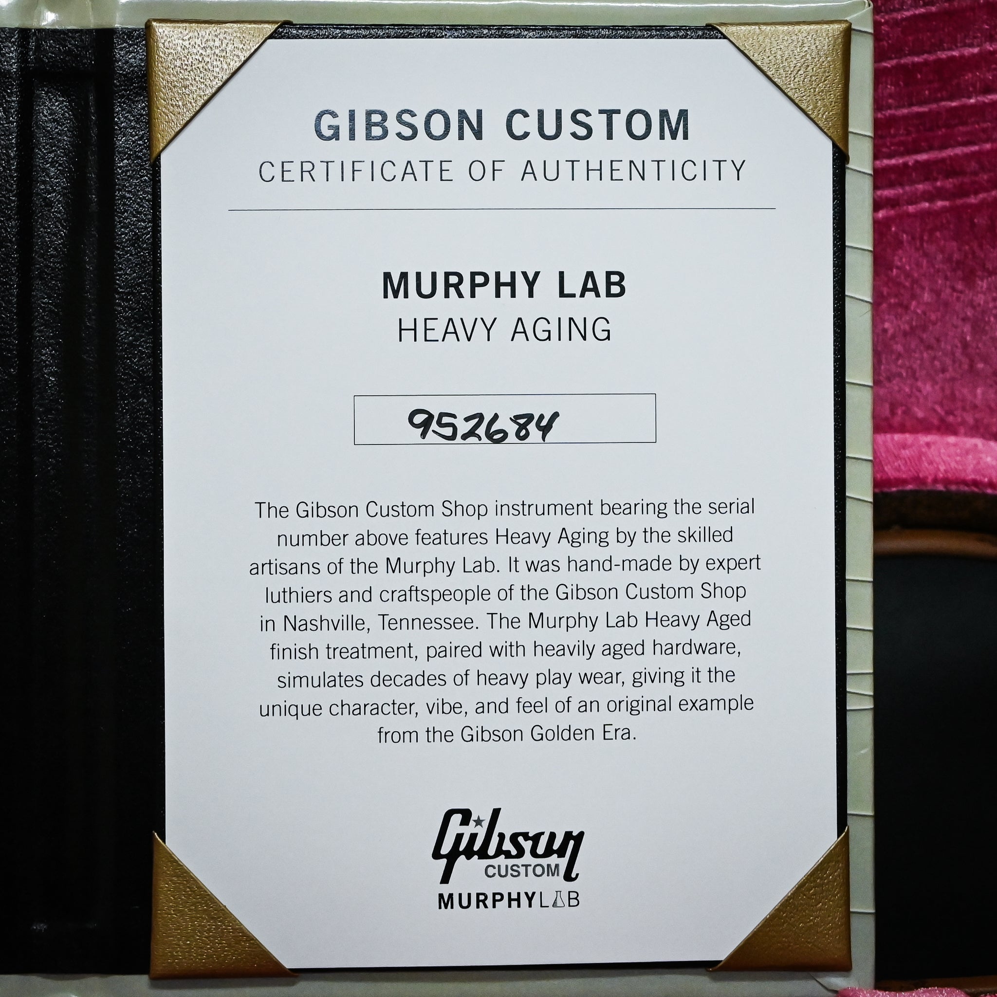 Gibson Custom Dealer Select 1959 Les Paul Standard Reissue Murphy Lab Heavy Aged- "Beauty of the Burst" Page 86 (952684)
