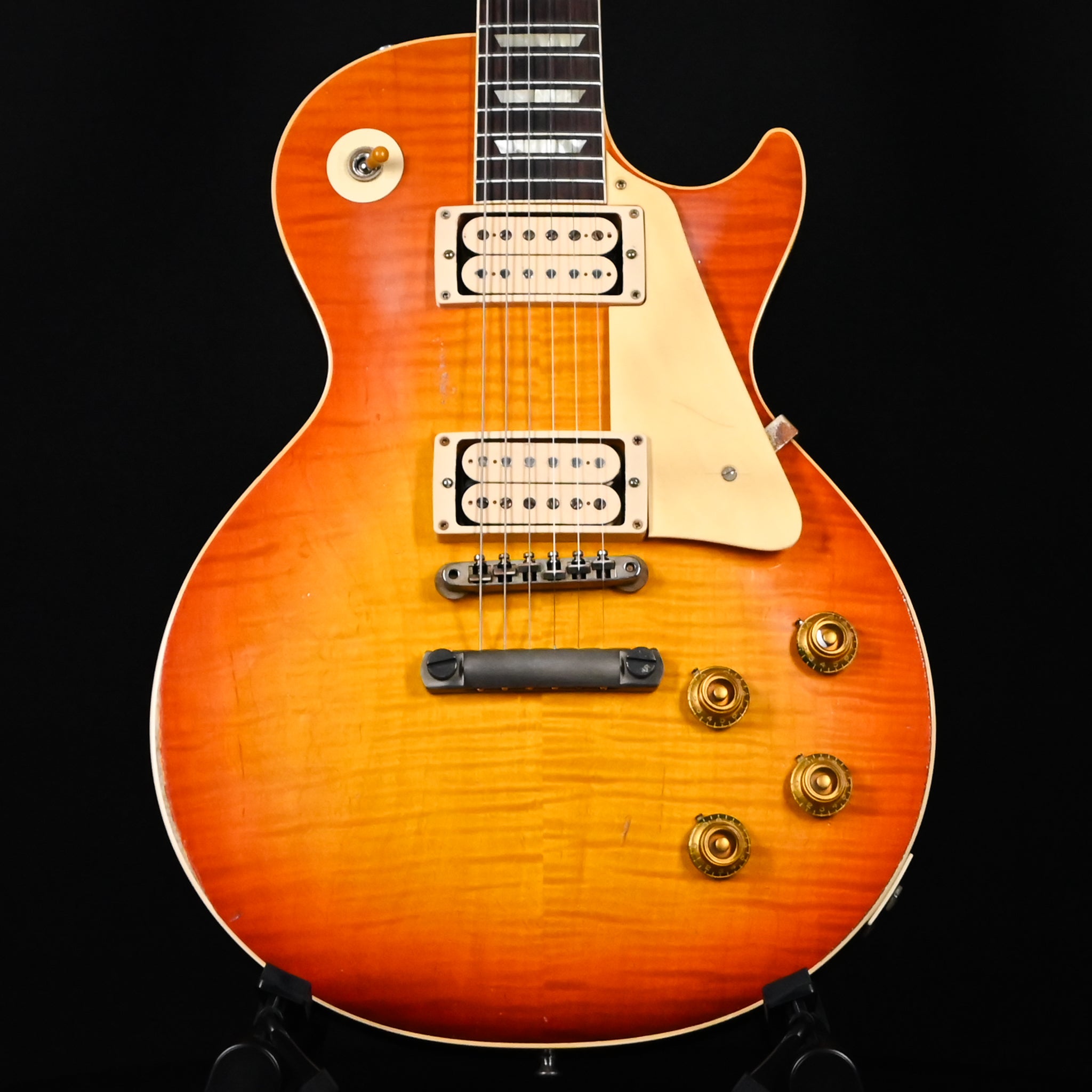 1959 les paul tobacco burst Gibson Custom Shop M2M Hand Selected Kill Top 60th Anniversary Standard VOS Sunburst 8.55 lbs  style brown and pink hardshell case epiphone 1959 les paul standard