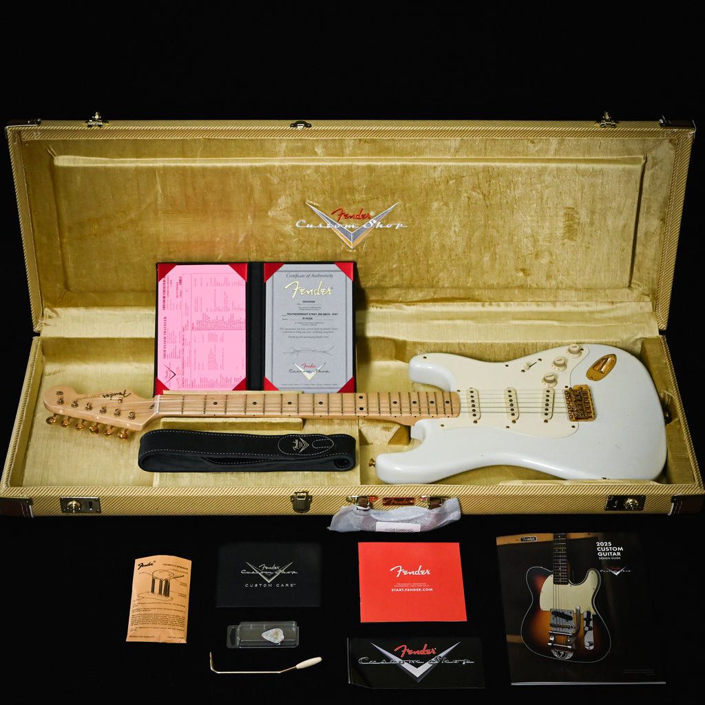 Fender Custom Shop Masterbuilt Yuriy Shishkov Featherweight Stratocaster Journeyman- Olympic White 2026 (R145328) Used – Mint