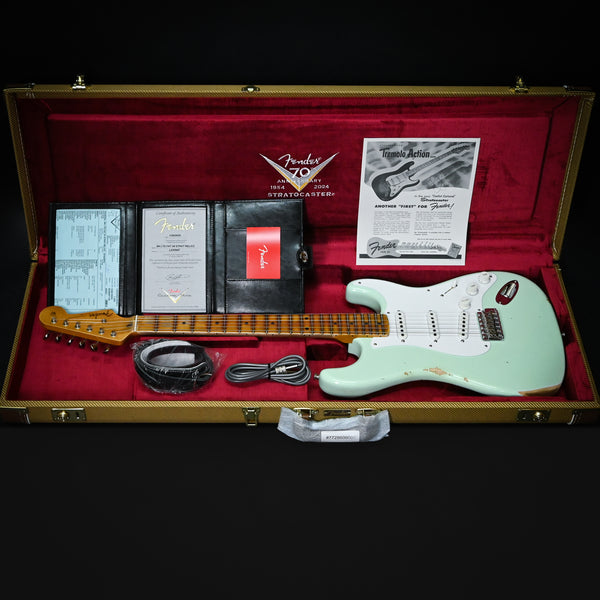 Fender Custom Shop LTD Fat '54 Stratocaster Relic/ Closet Classic- Super Faded Aged Surf Green 2025 (LXX0647)