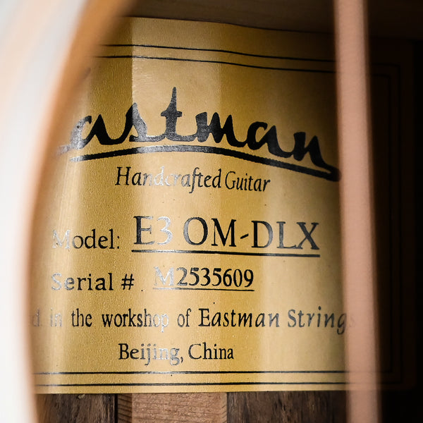 Eastman E3 OM Deluxe Acoustic-Electric Guitar (M2535609)