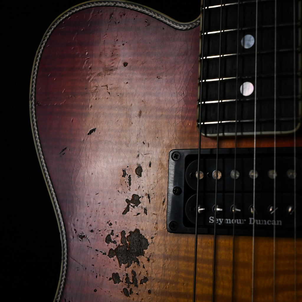 Fender Custom Shop Limited Edition Artisan Flame Maple Top Telecaster, Heavy Relic- Super Aged Cherry Sunburst 2026 (CZ591418) Summer Event Special Run