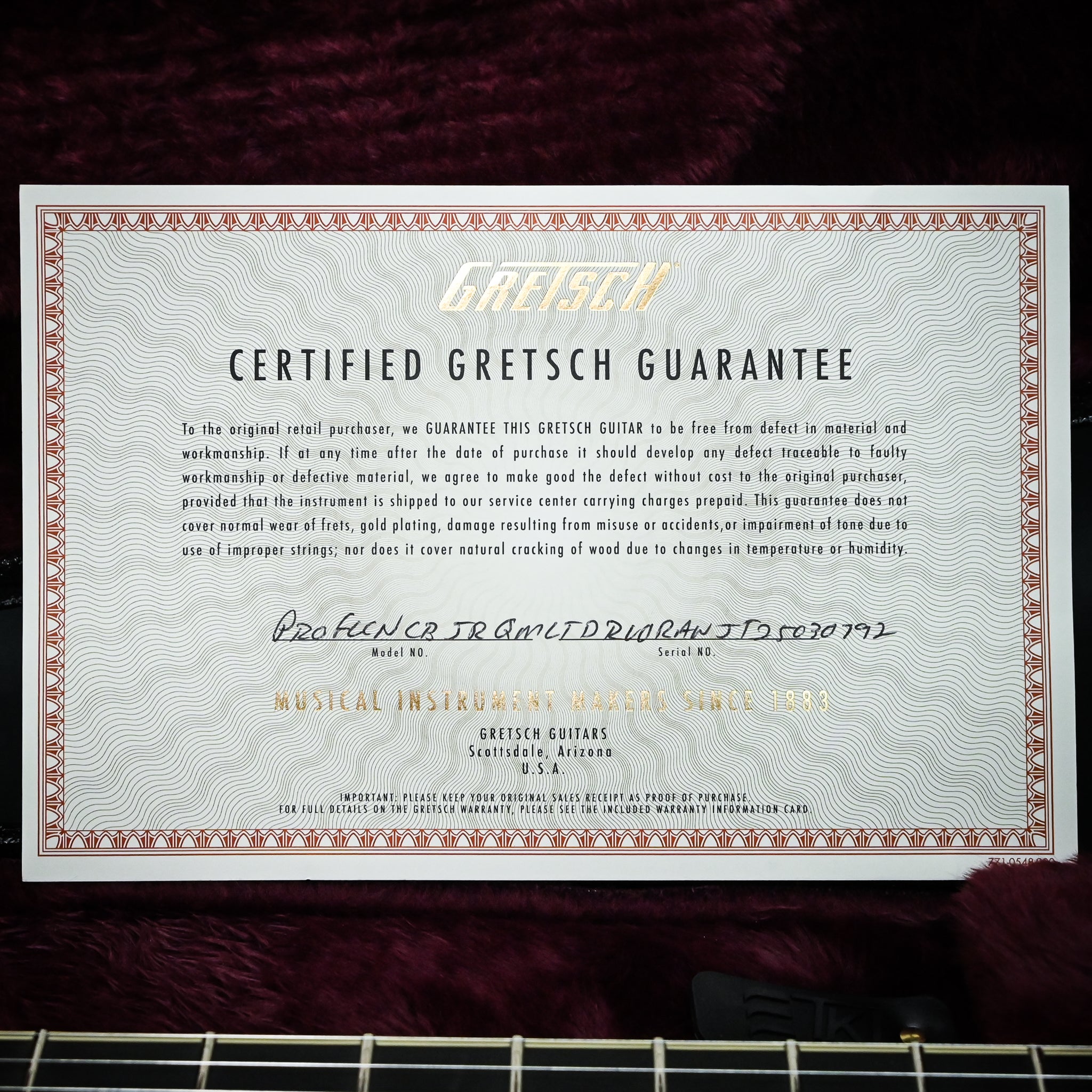 Gretsch Limited Edition Falcon Center Block Jr. w/ Bigsby & Quilted Maple- Roundup Orange 2025 (JT25030792)