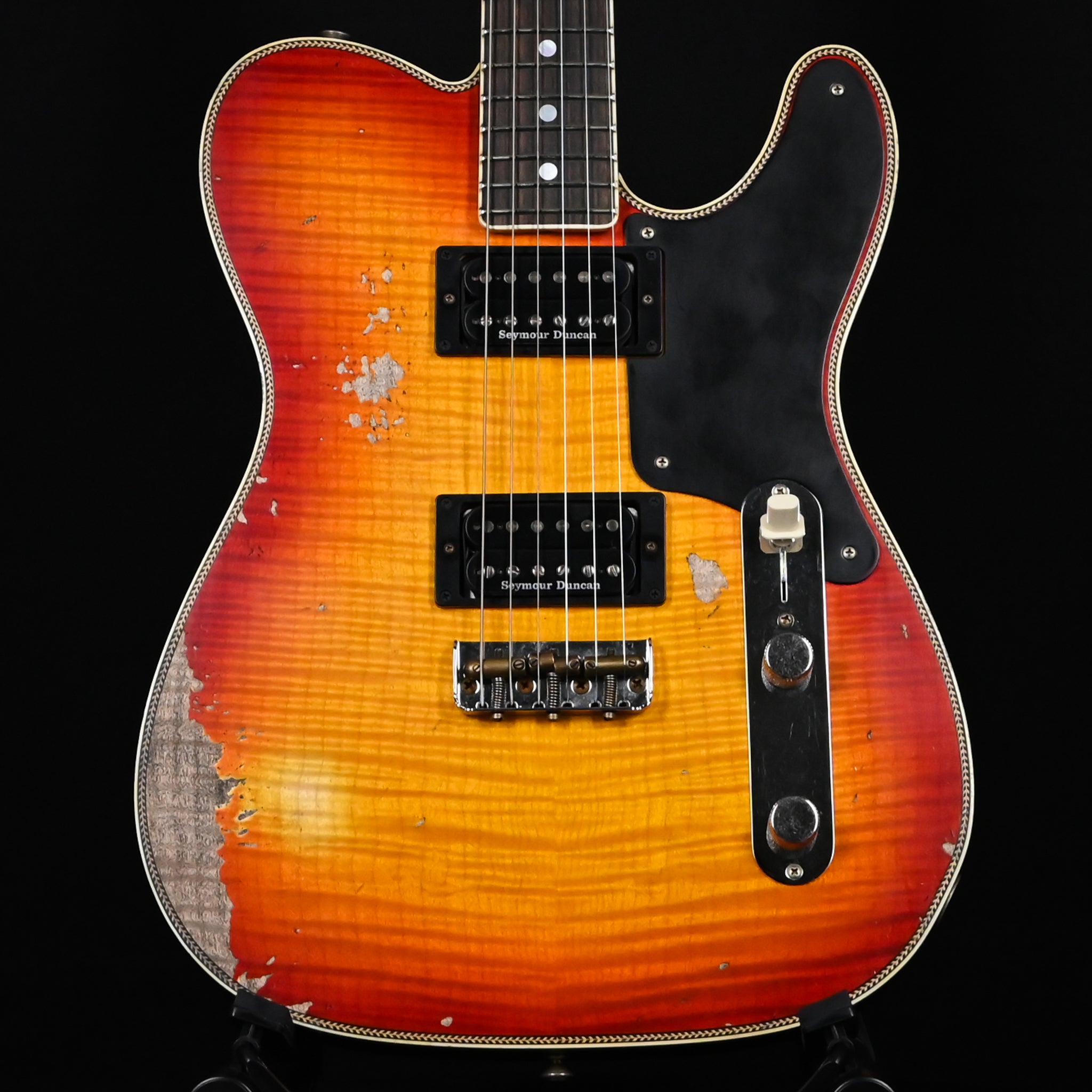 Fender Custom Shop Limited Edition Artisan Flame Maple Top Telecaster, Heavy Relic- Super Aged Cherry Sunburst 2026 (CZ591418) Summer Event Special Run