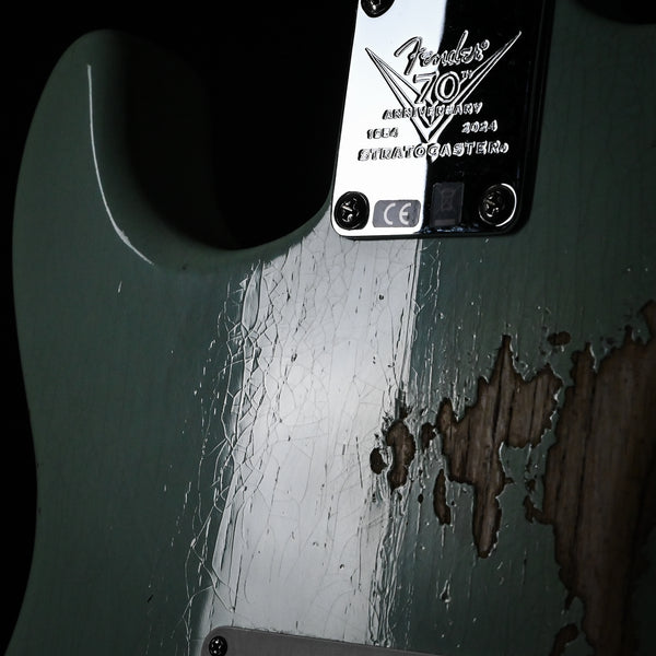 Fender Custom Shop LTD Fat '54 Stratocaster Relic/ Closet Classic- Super Faded Aged Surf Green 2025 (LXX0647)