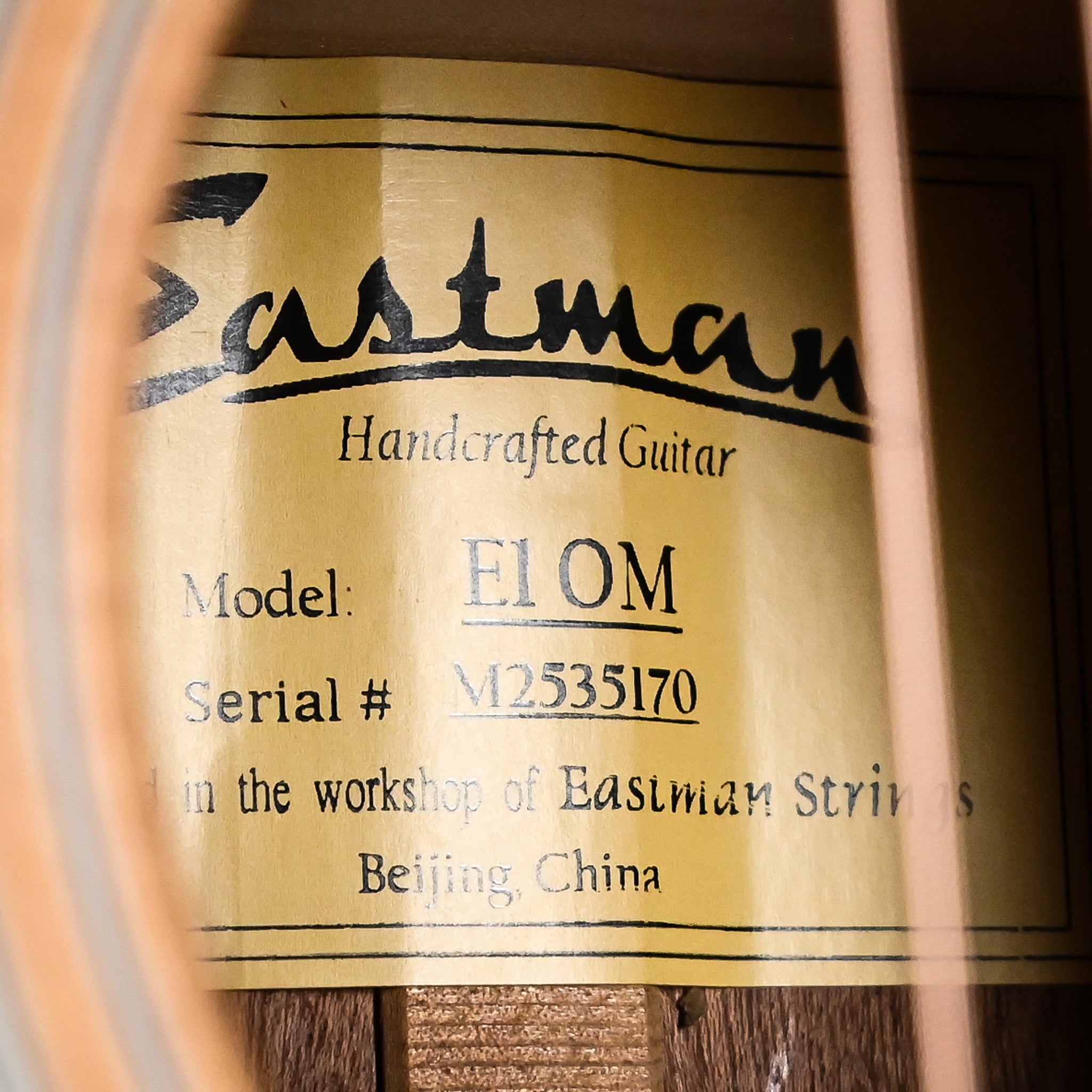 Eastman E1 OM Acoustic Guitar (M2535170)