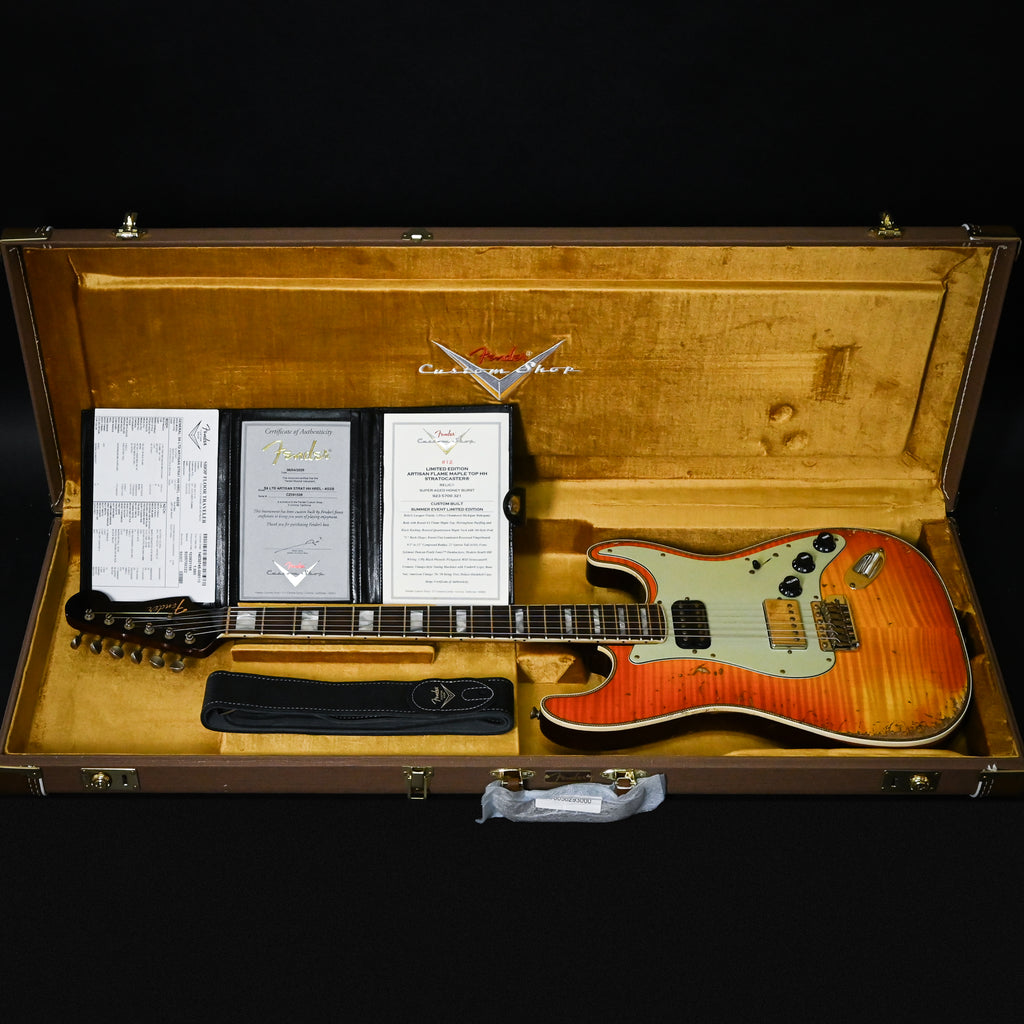 Fender Custom Shop Limited Edition Artisan Flame Maple Top Stratocaster, Relic- Super Aged Honey Burst 2026 (CZ591508) Summer Event Special Run