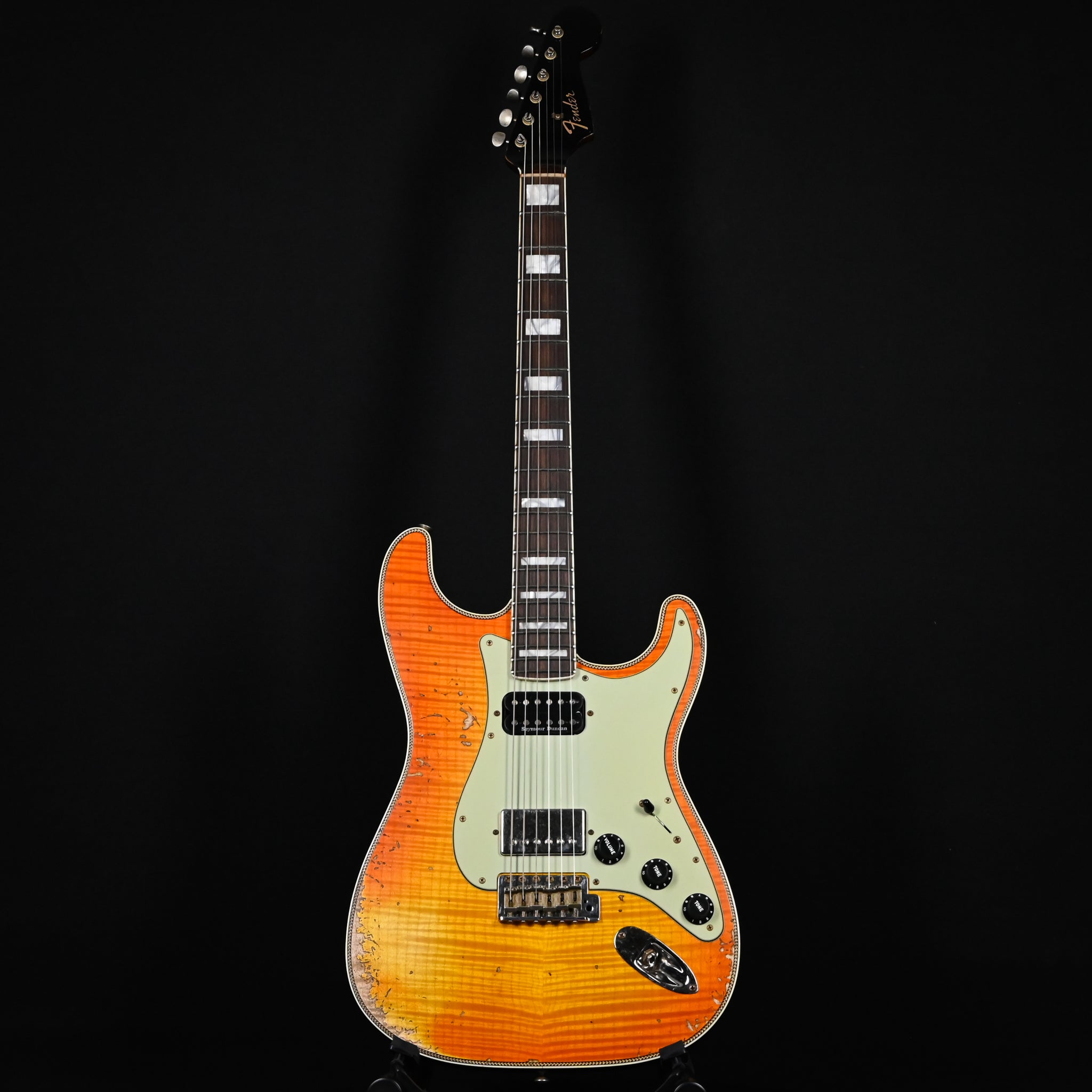 Fender Custom Shop Limited Edition Artisan Flame Maple Top Stratocaster, Relic- Super Aged Honey Burst 2026 (CZ591508) Summer Event Special Run