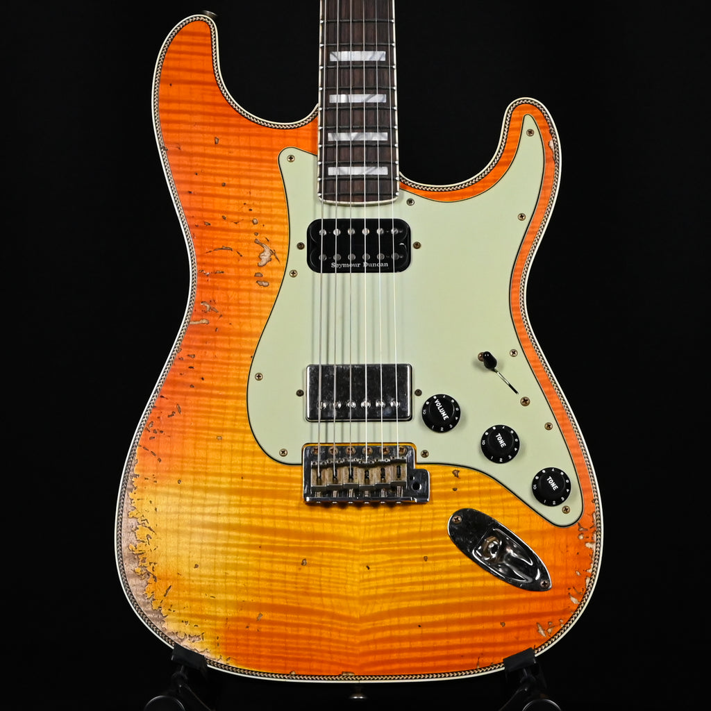 Fender Custom Shop Limited Edition Artisan Flame Maple Top Stratocaster, Relic- Super Aged Honey Burst 2026 (CZ591508) Summer Event Special Run