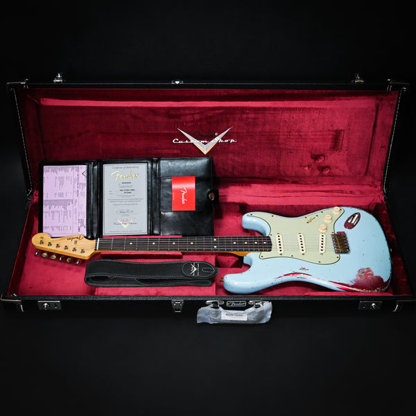 Fender Custom Shop 1962 Stratocaster Heavy Relic- Daphne Blue/ Pink Paisley 2024 (R132444)