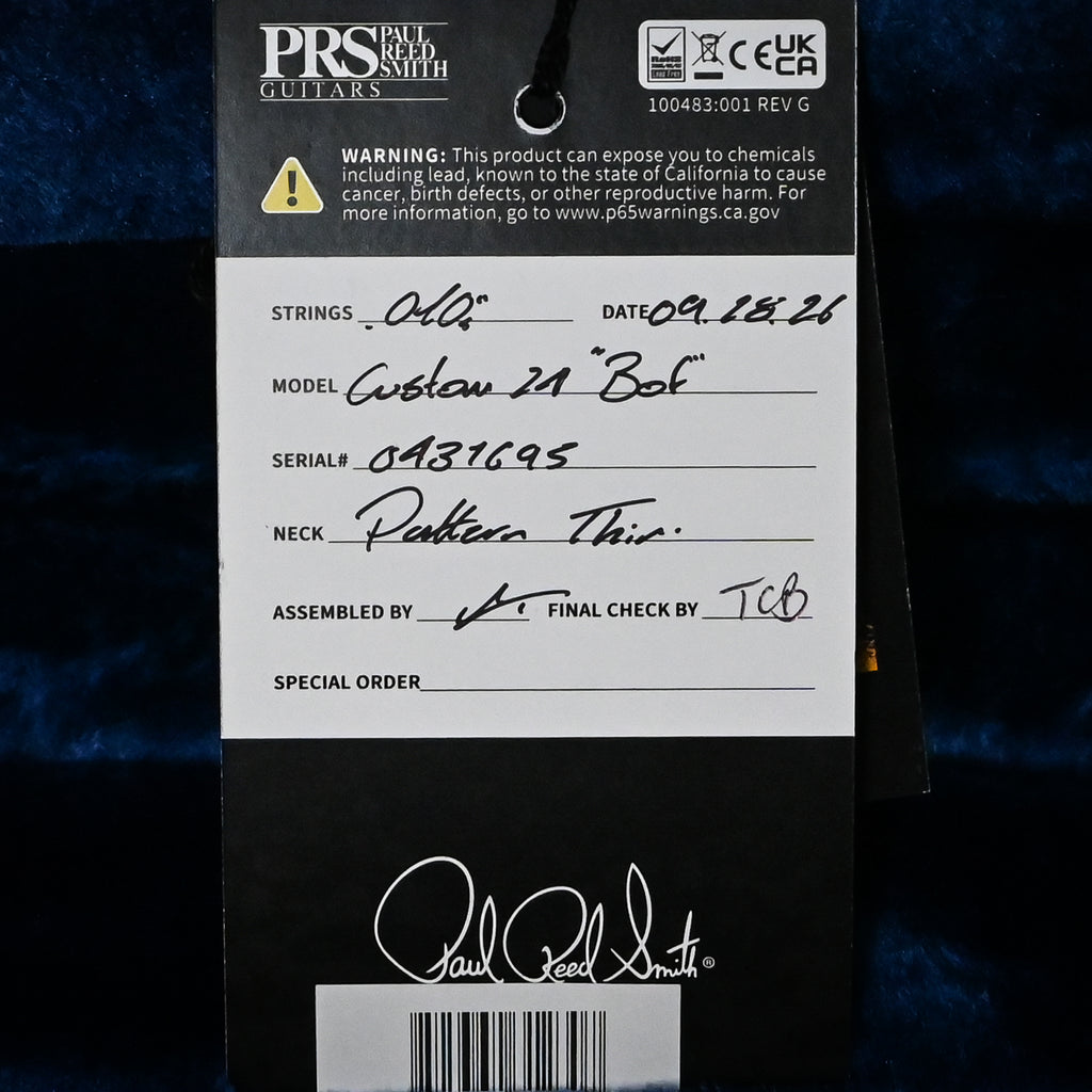 PRS Custom 24 "Birds of a Feather" Limited Edition- Charcoal Microburst 2026 (0431695)
