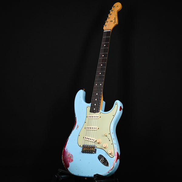 Fender Custom Shop 1962 Stratocaster Heavy Relic- Daphne Blue/ Pink Paisley 2024 (R132444)