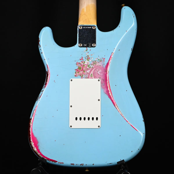 Fender Custom Shop 1962 Stratocaster Heavy Relic- Daphne Blue/ Pink Paisley 2024 (R132444)