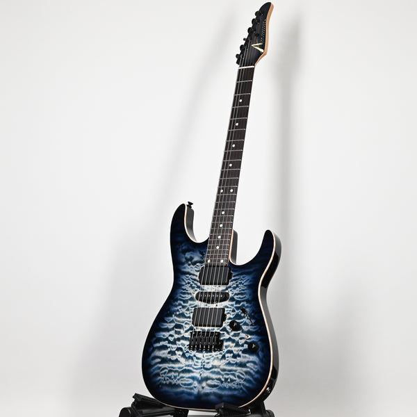 Tom Anderson Custom Angel Electric Guitar- Natural Arctic Blue Burst w/ Binding 2025 (09-05-25P)