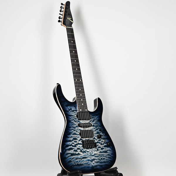 Tom Anderson Custom Angel Electric Guitar- Natural Arctic Blue Burst w/ Binding 2025 (09-05-25P)