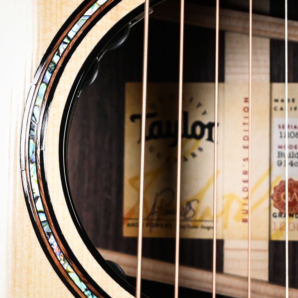 Taylor Next Generation Builder's Edition 914ce w/ Lutz Spruce Top & Indian Rosewood Back and Sides Acoustic/ Electric 2026 (1208046061)