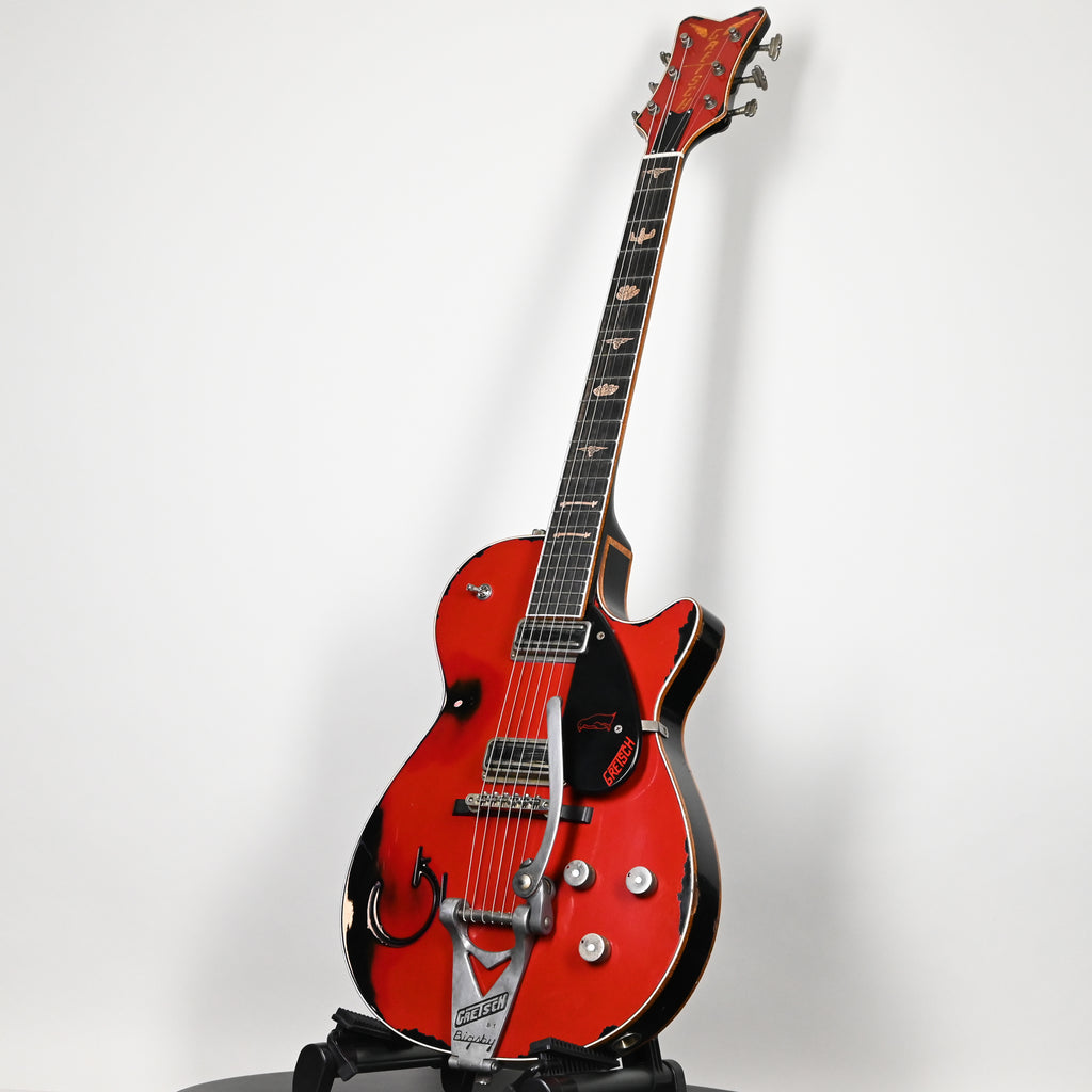 Gretsch Custom Shop USA Masterbuilt Chad Henrichsen 1955 Penguin Heavy Relic- Firebird Red over Black 2025 (UC25113955)