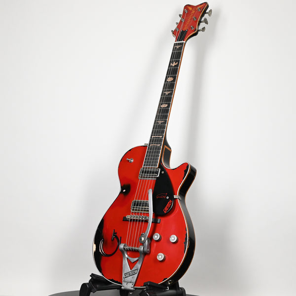 Gretsch Custom Shop USA Masterbuilt Chad Henrichsen 1955 Penguin Heavy Relic- Firebird Red over Black 2025 (UC25113955)