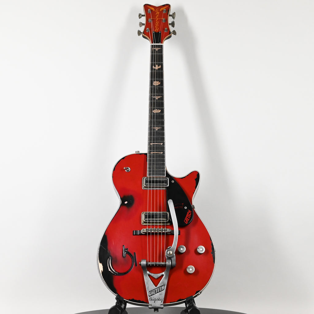 Gretsch Custom Shop USA Masterbuilt Chad Henrichsen 1955 Penguin Heavy Relic- Firebird Red over Black 2025 (UC25113955)